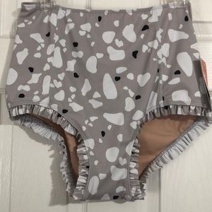 NWT Kortni Jean All Ruffled Up Swim Bottom